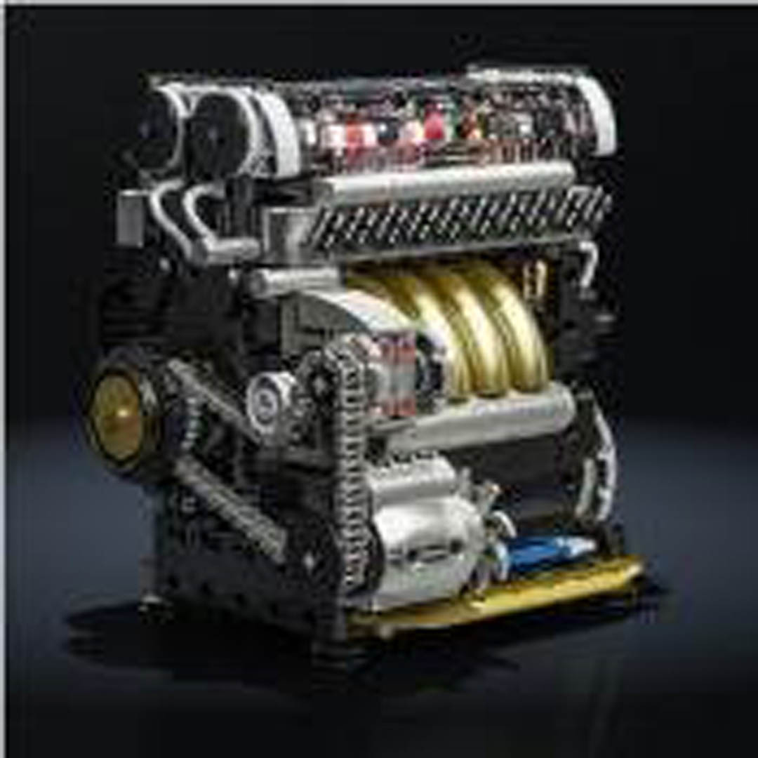 Konstrukcijski set kockica Motor L-TYPE, 847 dijelova_1
