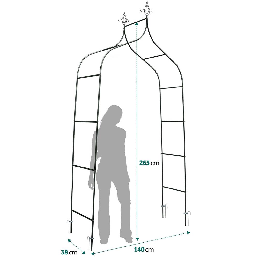 Lučna vrtna pergola 265 cm Plonos_7