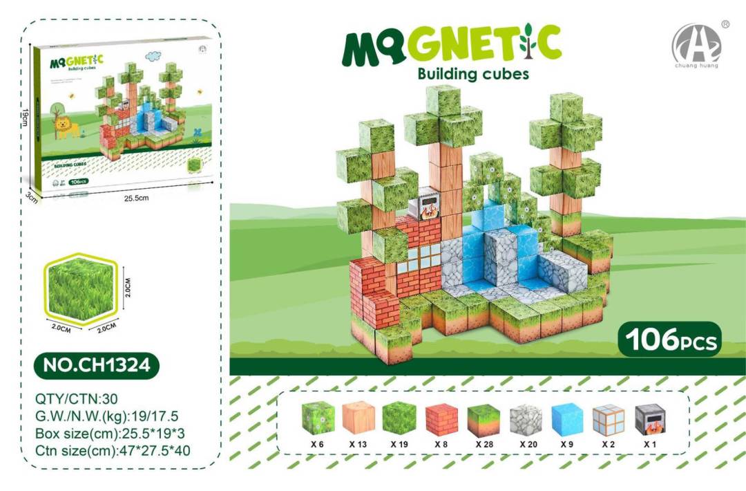 Magnetne kocke 106 dijelova šareni_1