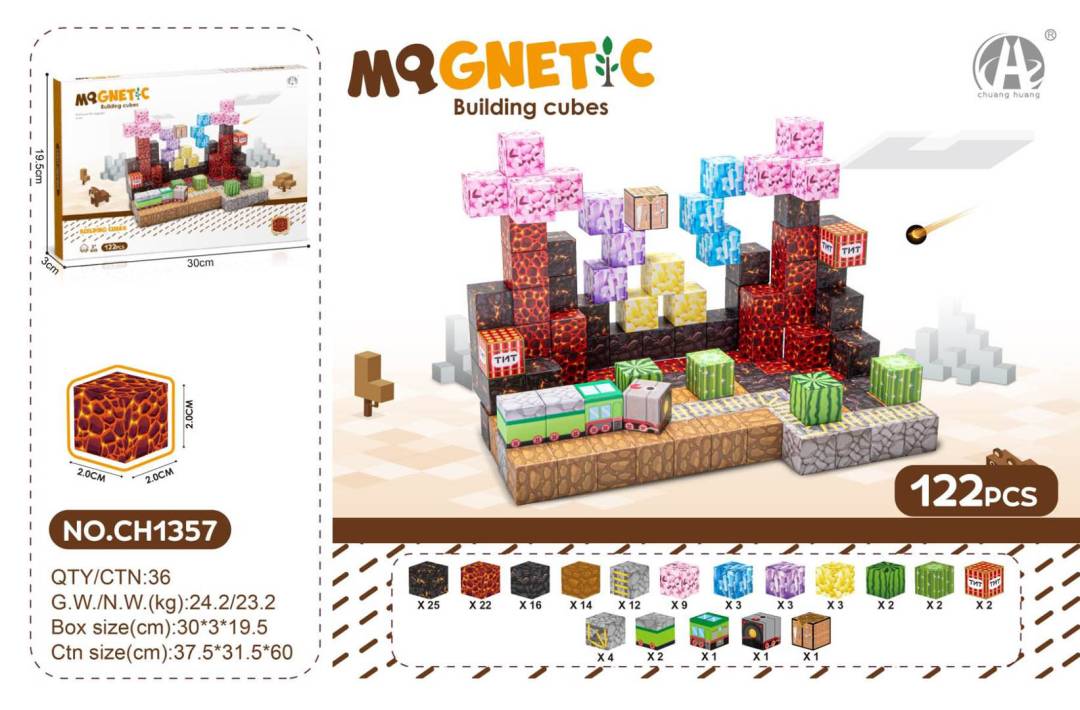 Magnetne kocke 3D 122 komada šareni_1