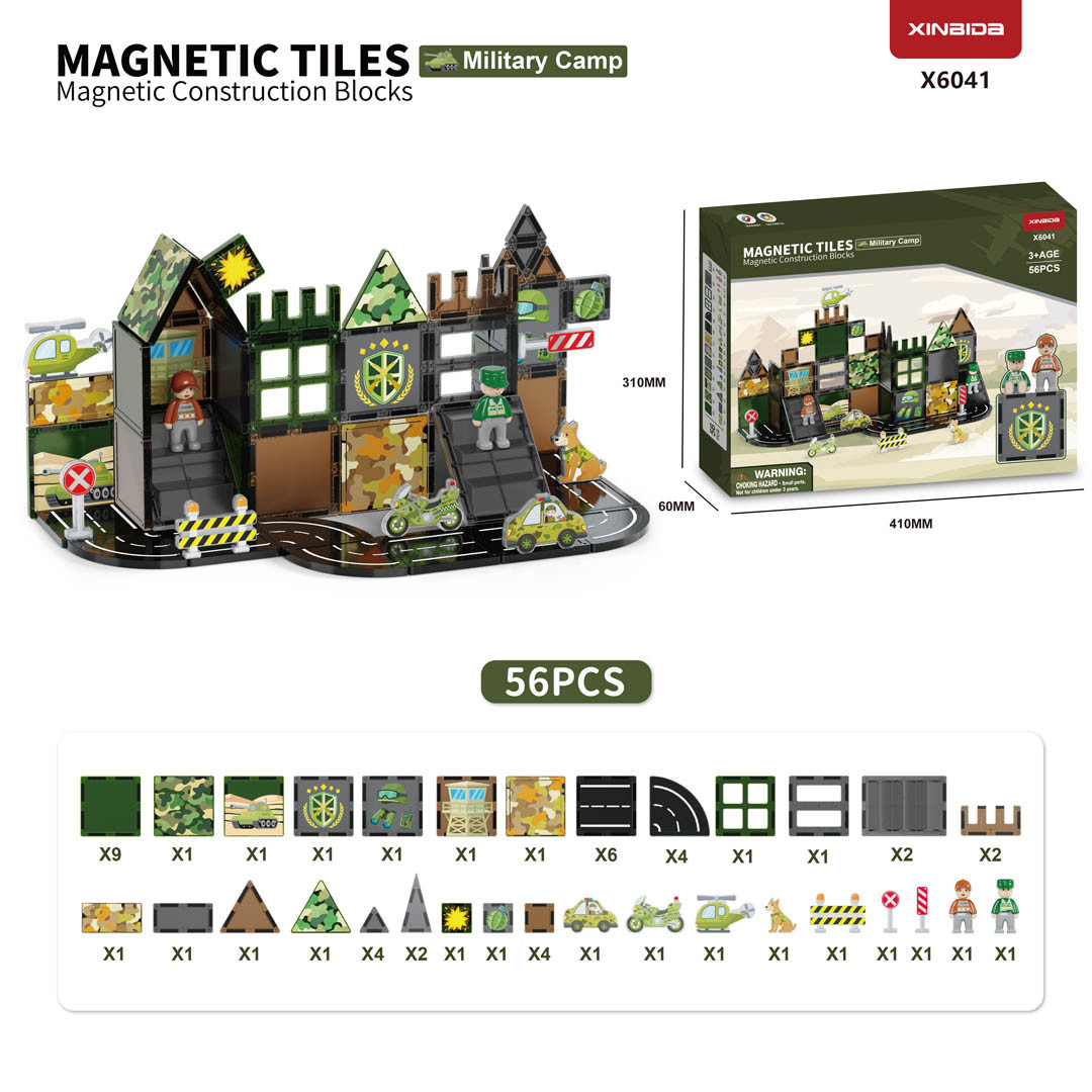 Magnetne kocke Vojska 56 dijelova_1