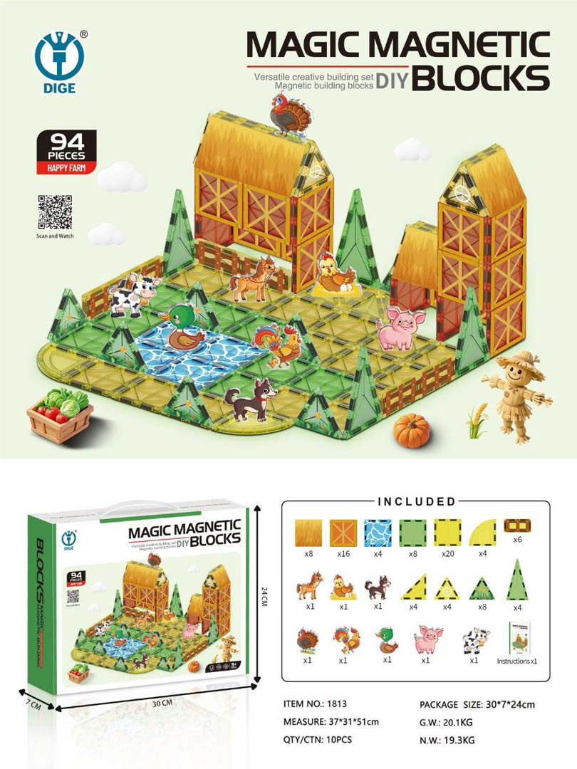 Magnetske kocke Farma 94 dijela_1