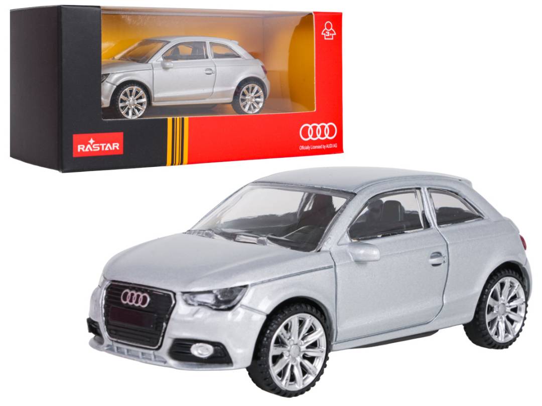 Metalni autić Audi A1 RASTAR 1:43 srebrni_1