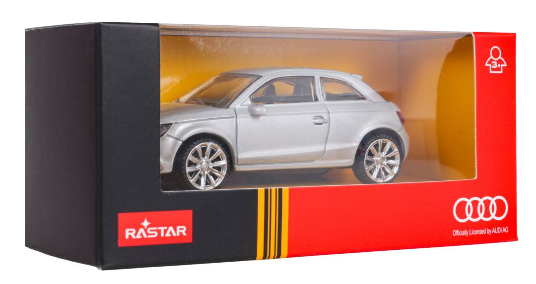 Metalni autić Audi A1 RASTAR 1:43 srebrni_6