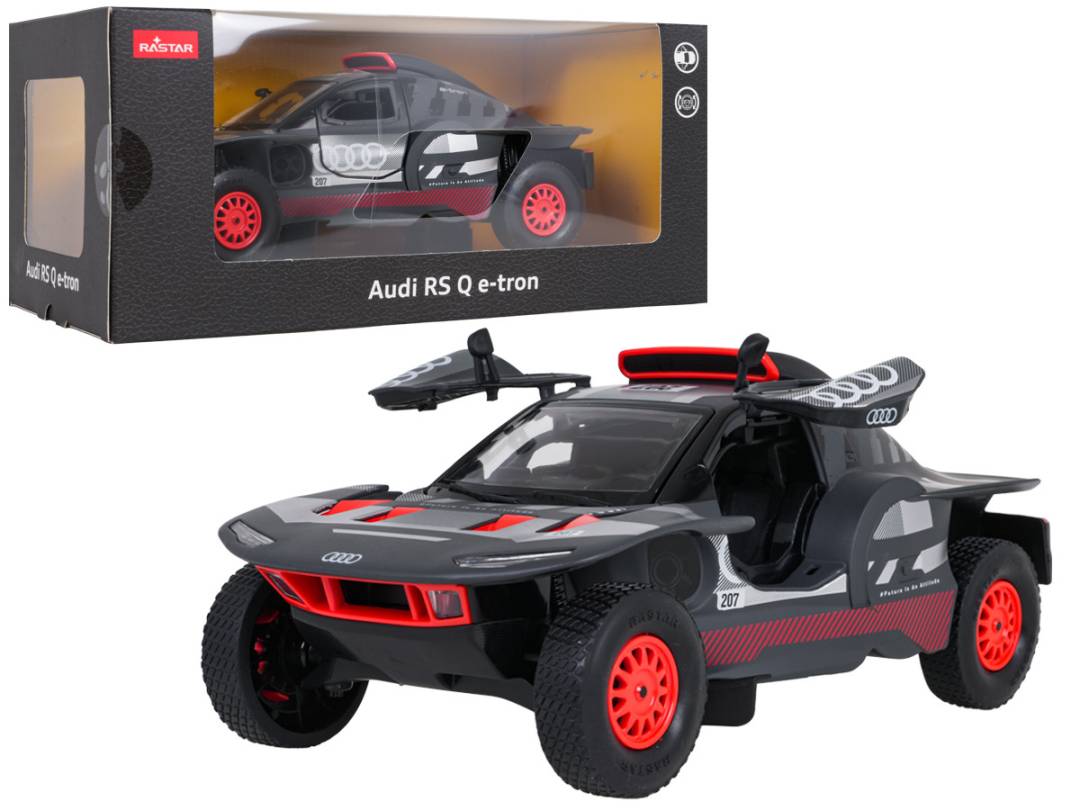 Metalni autić Audi RS Q e-tron 1:24 Rastar sivi_1