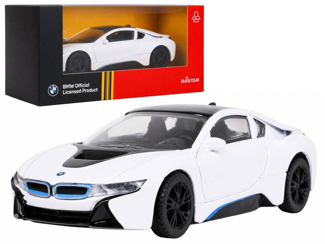 Metalni autić BMW i8 1:43 bijeli_1