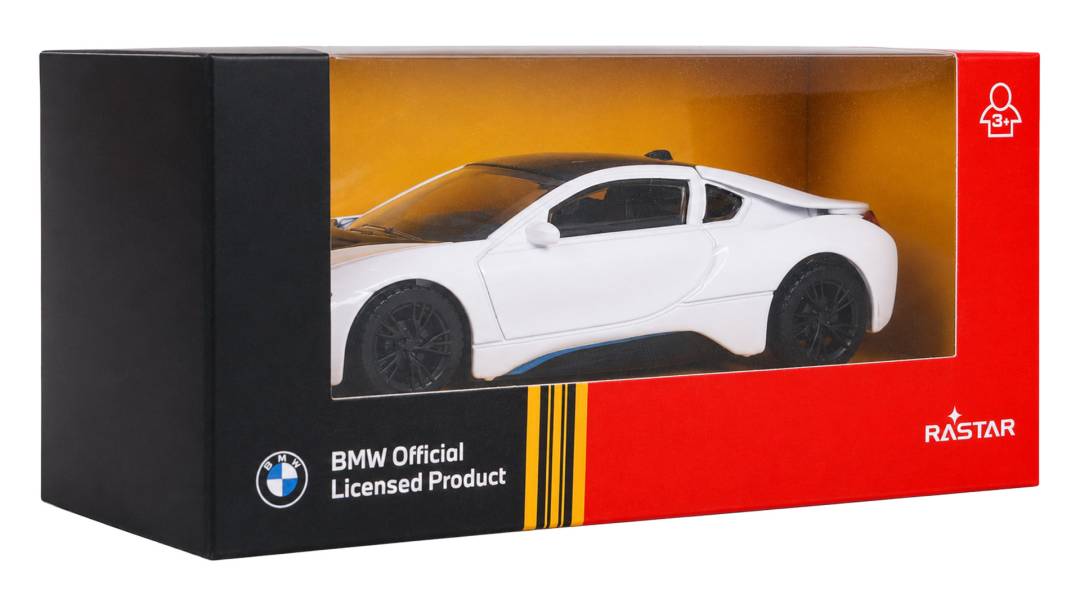 Metalni autić BMW i8 1:43 bijeli_6