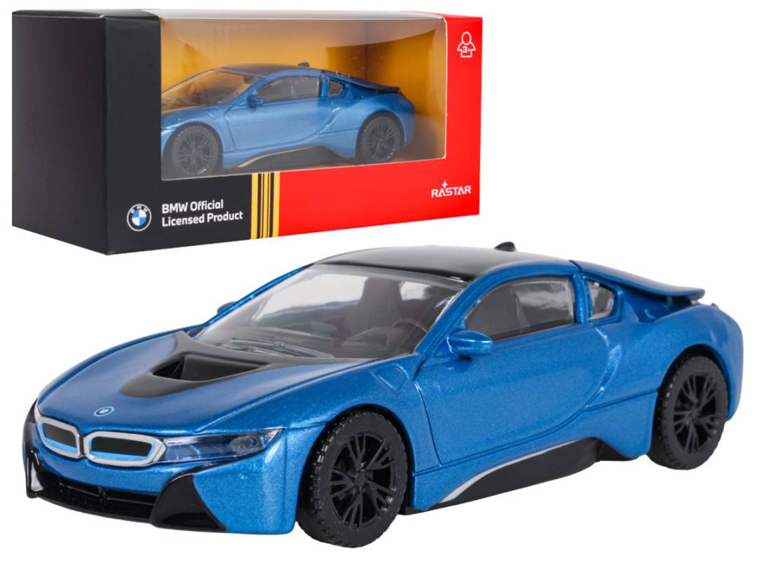 Metalni autić BMW i8 1:43 plavi RASTAR_1