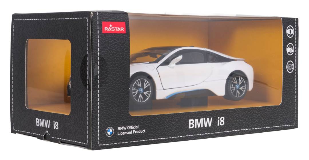 Metalni autić BMW i8 RASTAR 1:24 bijeli_6