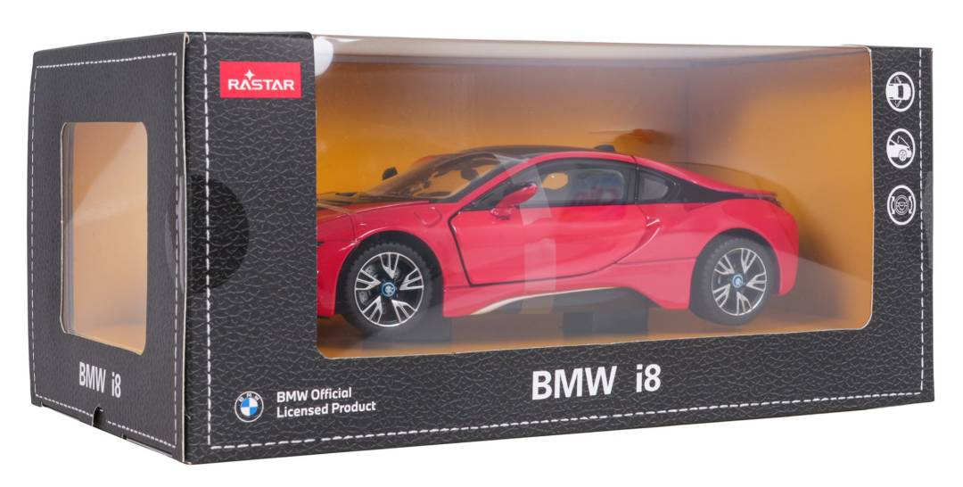 Metalni autić BMW i8 RASTAR 1:24 crveni_6