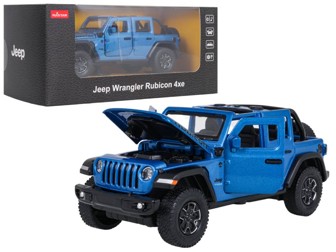 Metalni autić Jeep Wrangler Rubicon 1:32 plavi Rastar_1
