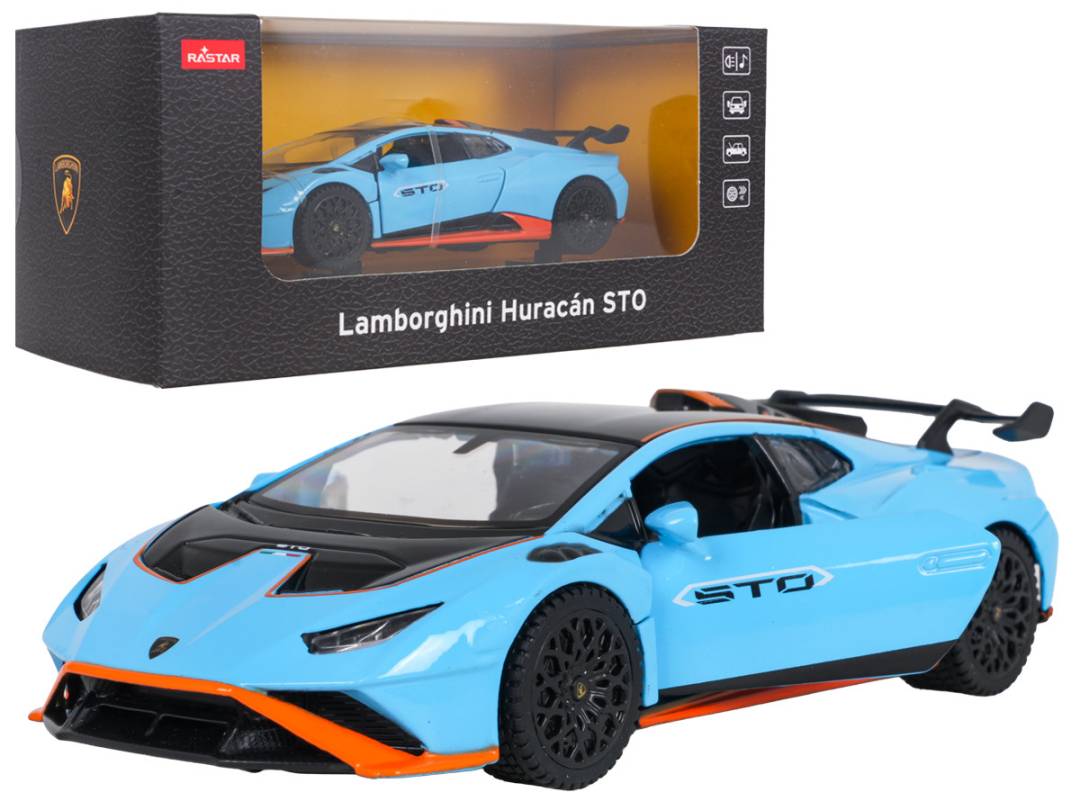 Metalni autić Lamborghini Huracan STO 1:32 plavi RASTAR_1