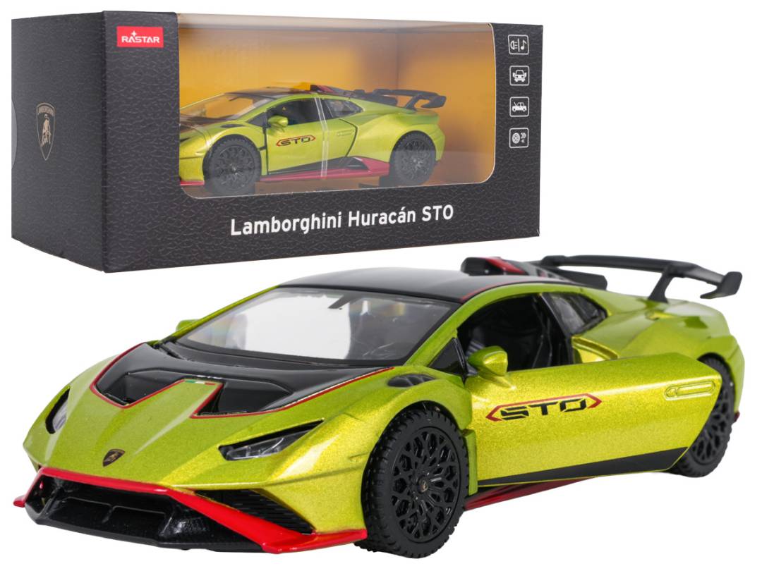 Metalni autić Lamborghini Huracán STO 1:32 zeleni Rastar_1