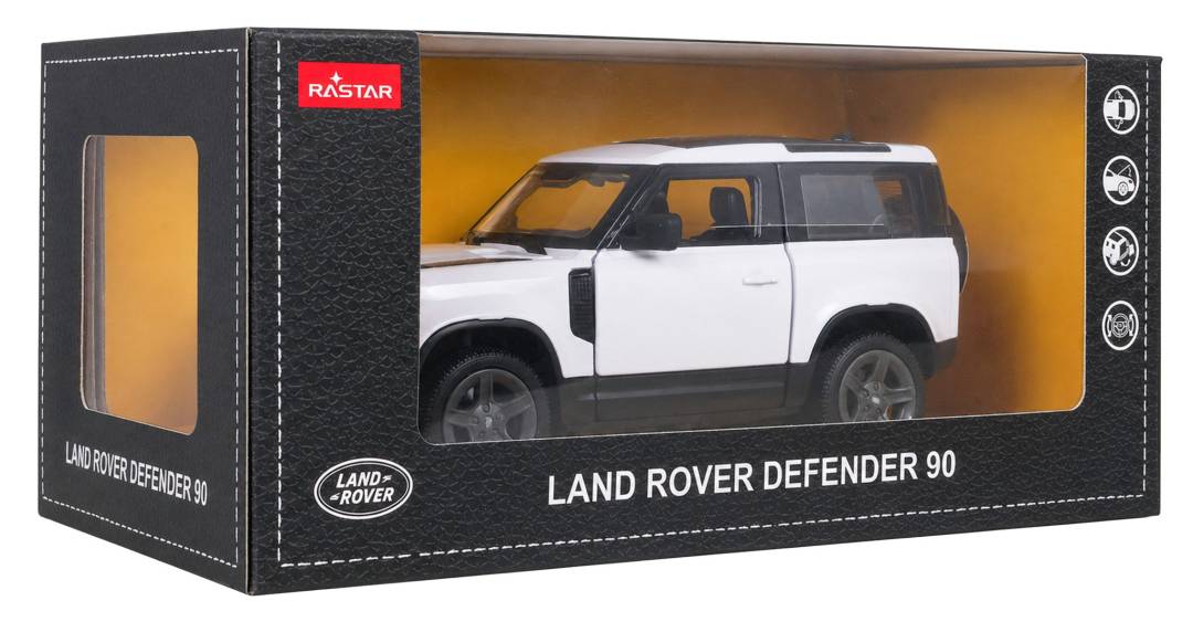 Metalni autić Land Rover Defender 90 1:24 bijeli RASTAR_6