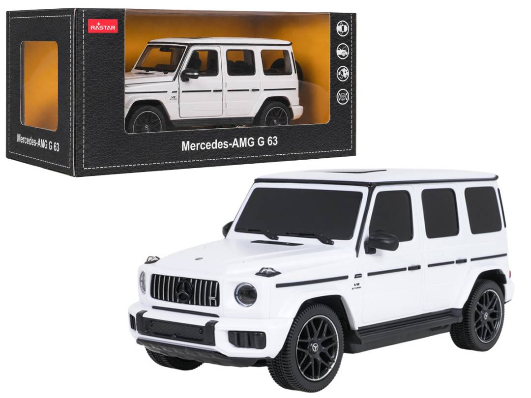 Metalni autić Mercedes AMG G63 1:24 bijeli RASTAR_1