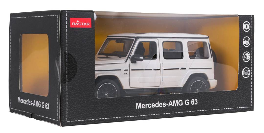Metalni autić Mercedes AMG G63 1:24 bijeli RASTAR_7