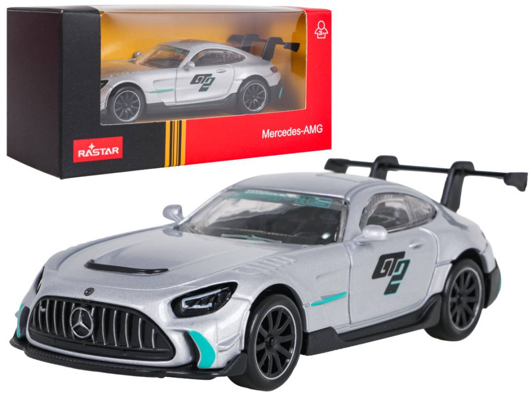 Metalni autić Mercedes-AMG GT2 1:43 srebrni RASTAR_1