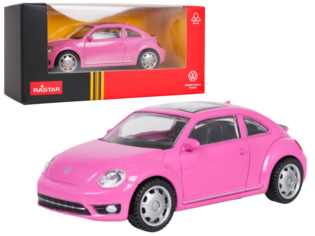 Metalni autić Volkswagen Beetle 1:43 roza_1