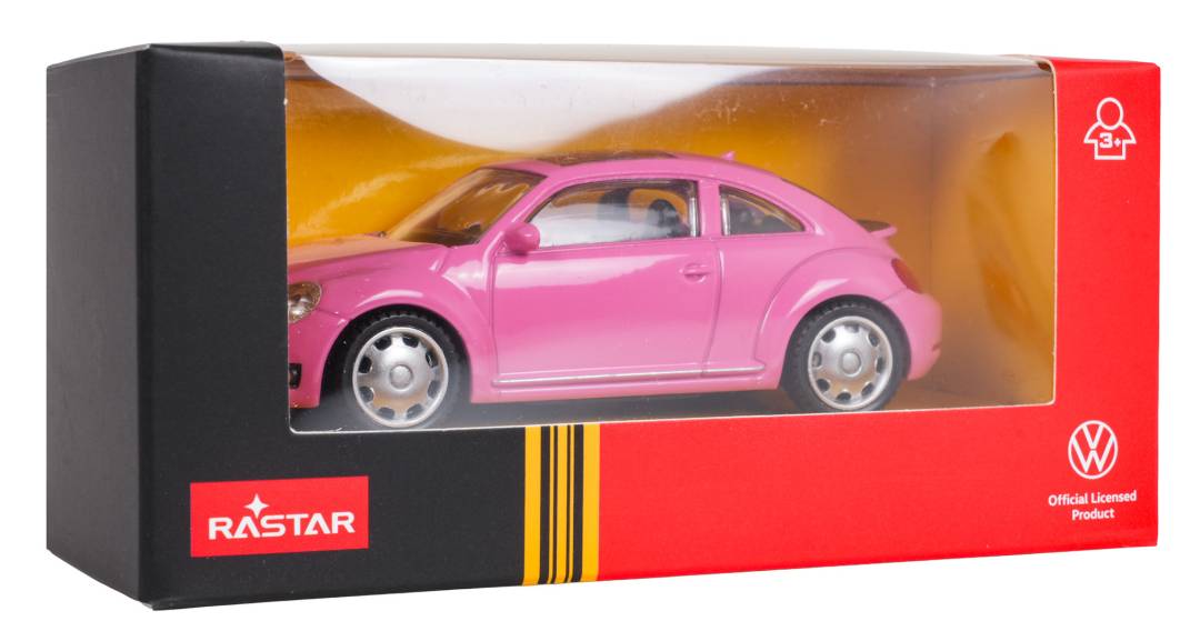Metalni autić Volkswagen Beetle 1:43 roza_6
