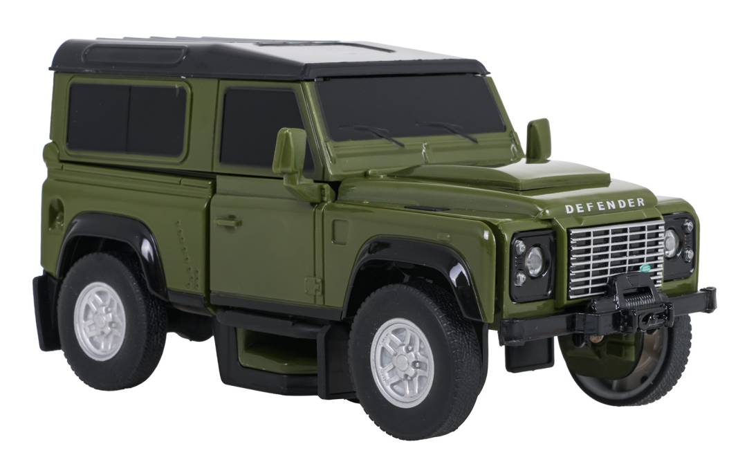 Metalni auto robot 2 u 1 Land Rover Defender RASTAR zeleni 1:32_6