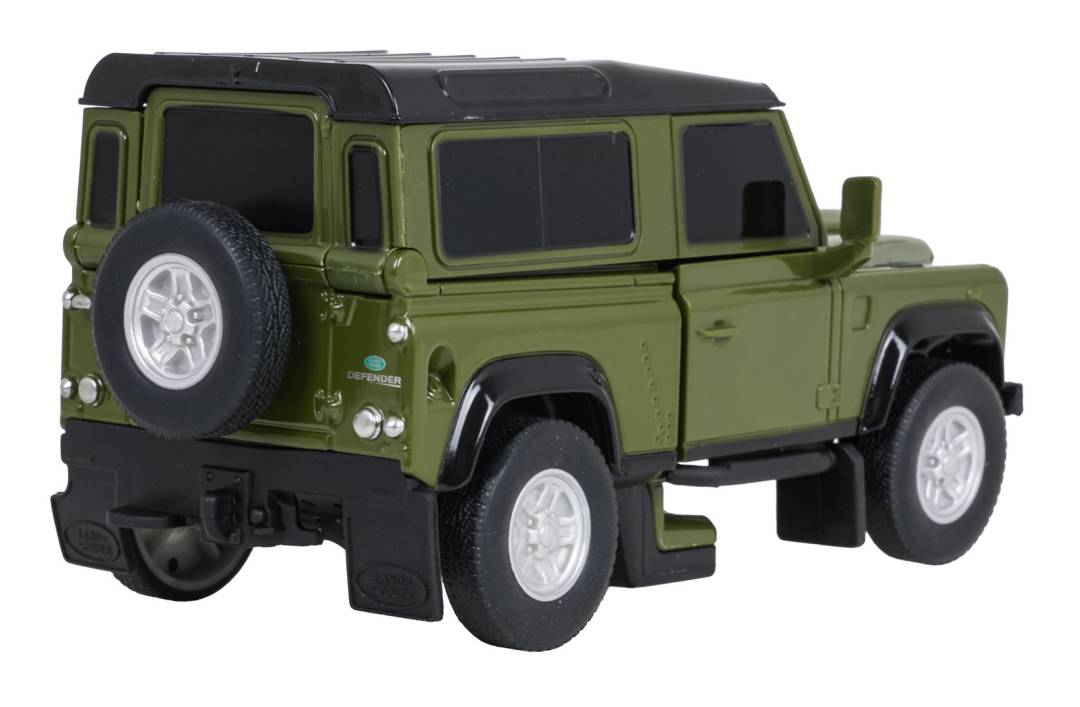 Metalni auto robot 2 u 1 Land Rover Defender RASTAR zeleni 1:32_9