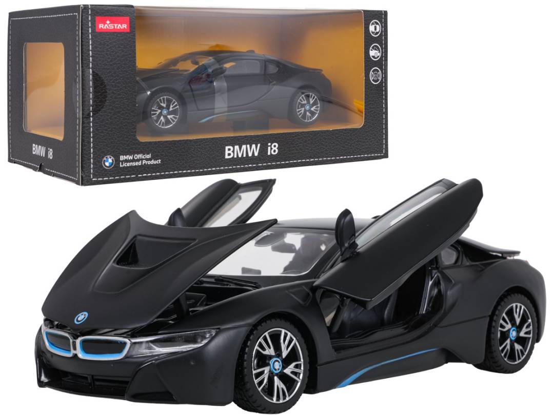 Metalni automobil BMW i8 RASTAR 1:24 crni_1