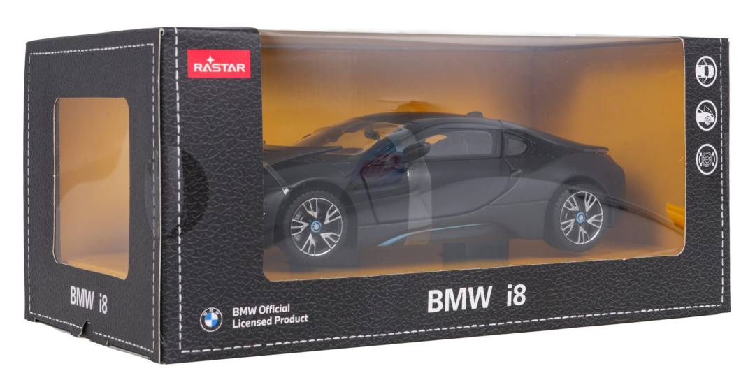 Metalni automobil BMW i8 RASTAR 1:24 crni_6