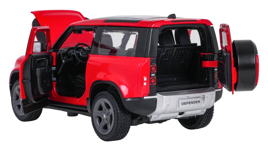 Metalni automobil Land Rover Defender 90 RASTAR 1:24 crveni_4