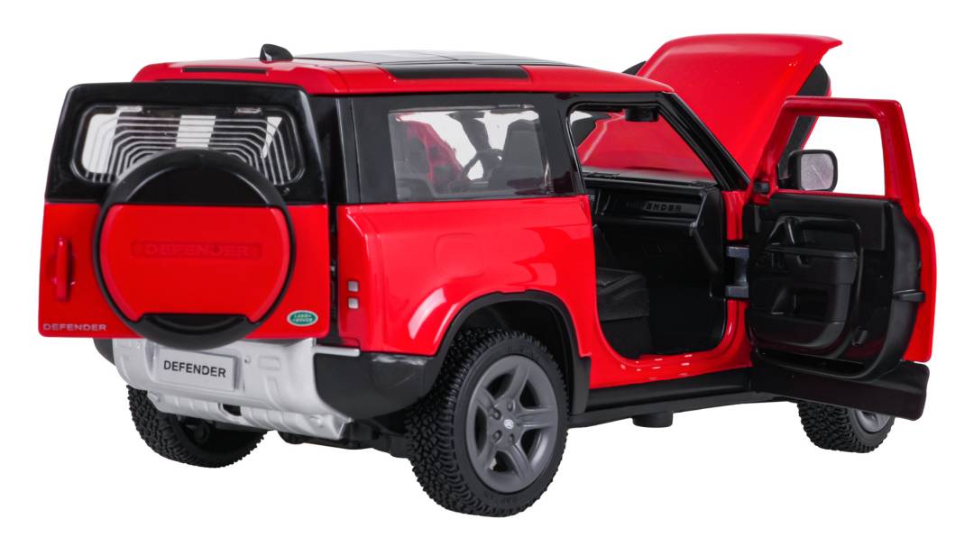 Metalni automobil Land Rover Defender 90 RASTAR 1:24 crveni_5