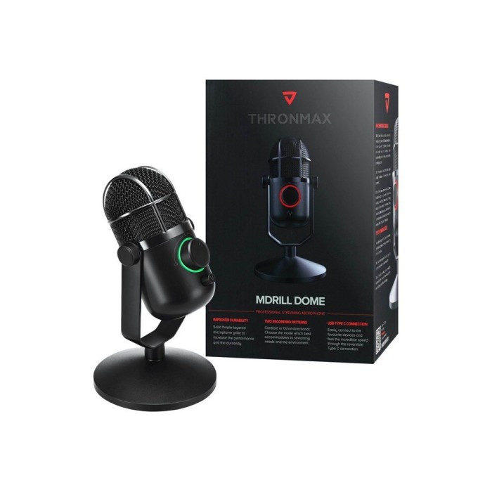 Mikrofon Thronmax Mdrill Dome Jet Black 48 kHz_2