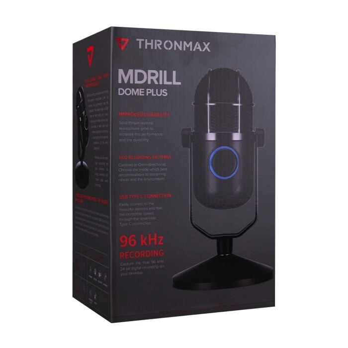 Mikrofon Thronmax Mdrill Dome Plus Jet Black 96 kHz_4