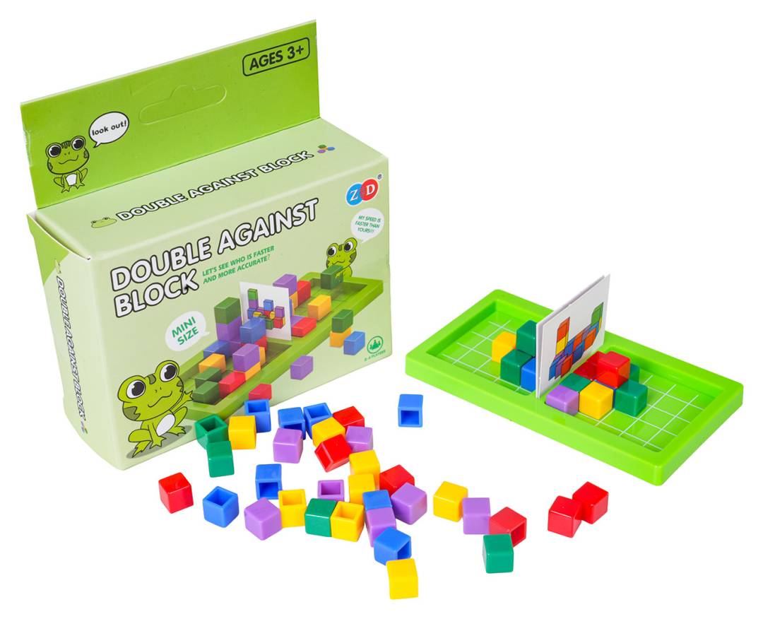 Mini igra spretnosti Oblici i kartice Žabica plava_2