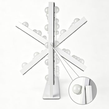 Ogledalo Za Toaletni Stol Vanity 25x30cm Bijelo 3