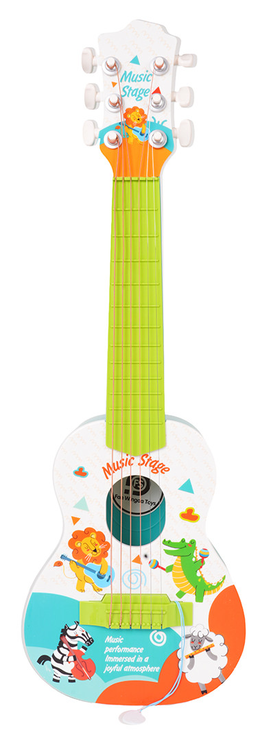 Plava dječja gitara sa životinjama_3