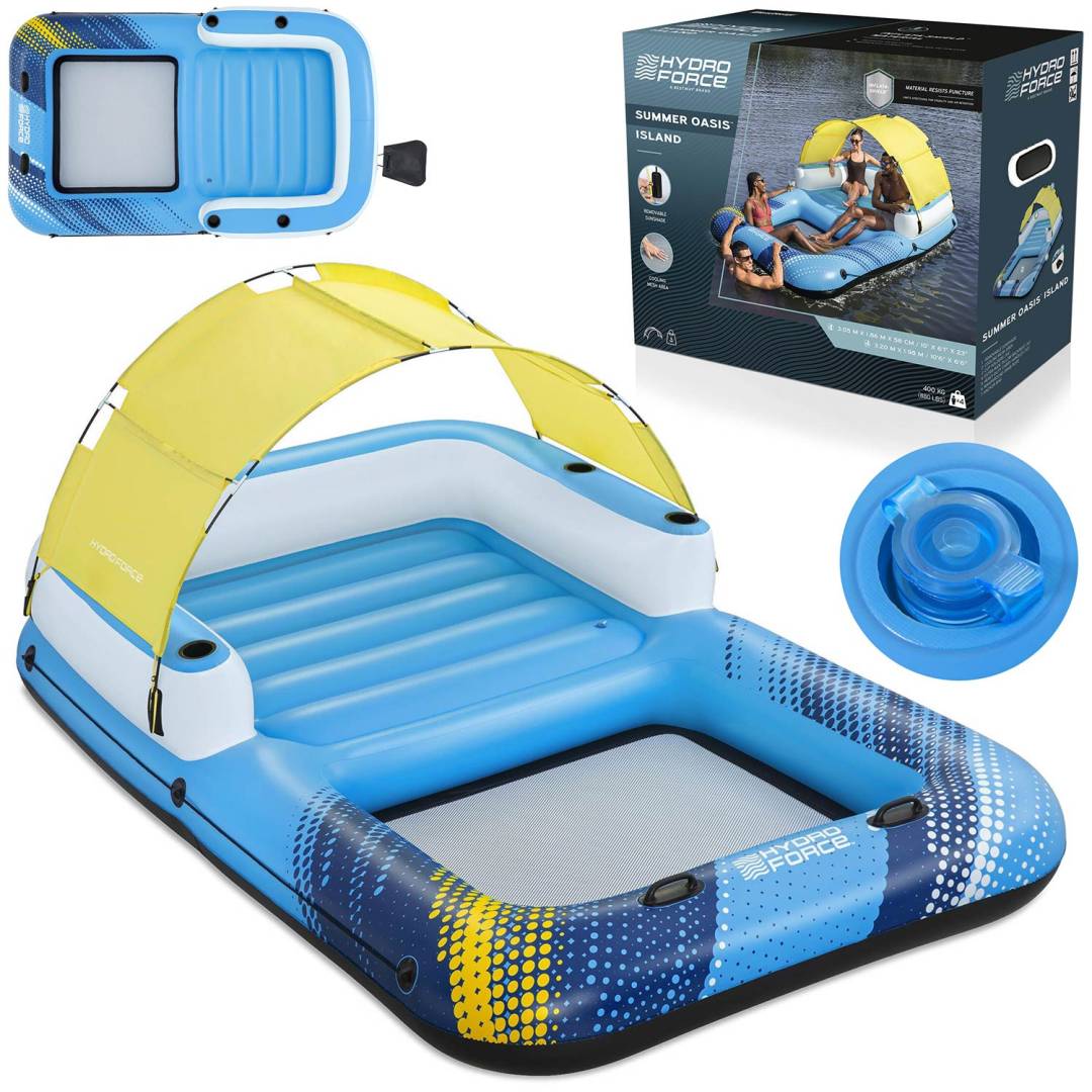 Plutajući otok za 4 osobe s nadstrešnicom Bestway Summer Oasis 43645_1