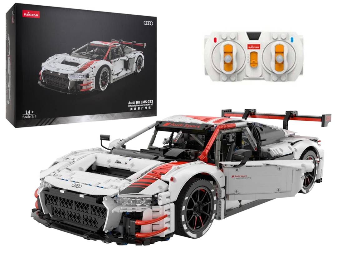 Rastar Audi R8 LMS GT3 kockice 1:8 bijeli_1