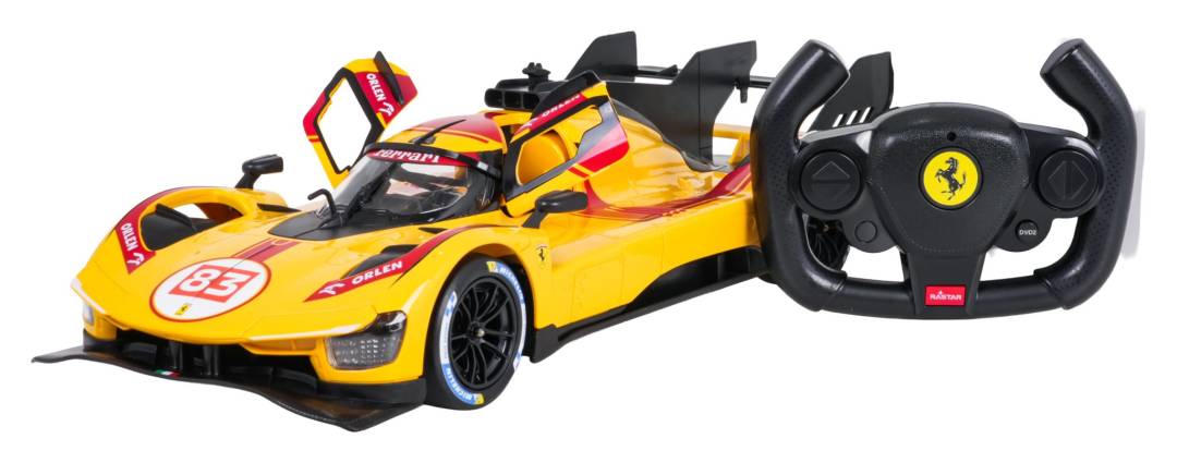 Rastar Ferrari 499P RC automobil 1:14 žuti_6
