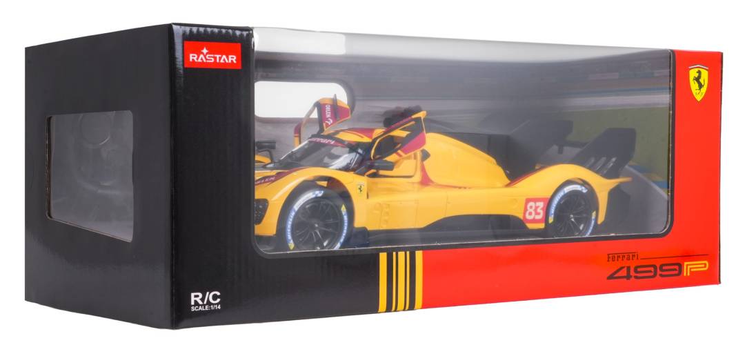 Rastar Ferrari 499P RC automobil 1:14 žuti_8