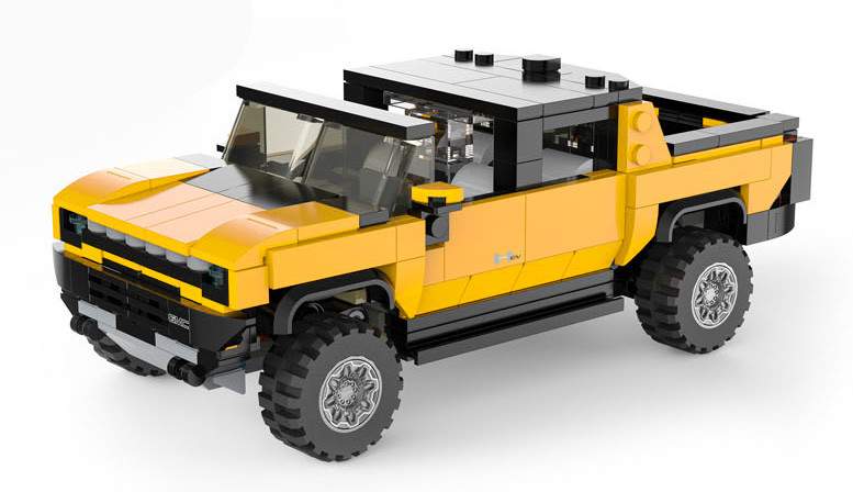 Rastar Hummer EV model za sastavljanje 1:30 žuti_2