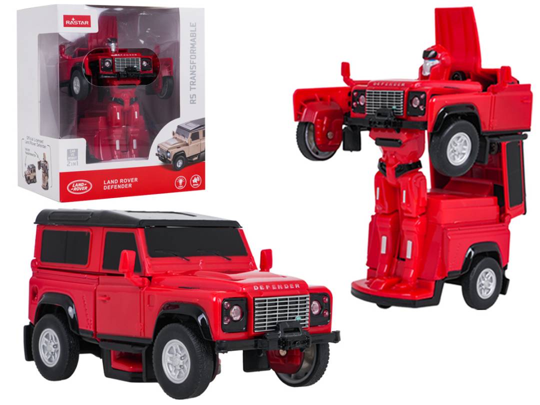 Rastar Land Rover Defender 2 u 1 automobil i robot crveni 1:32_1