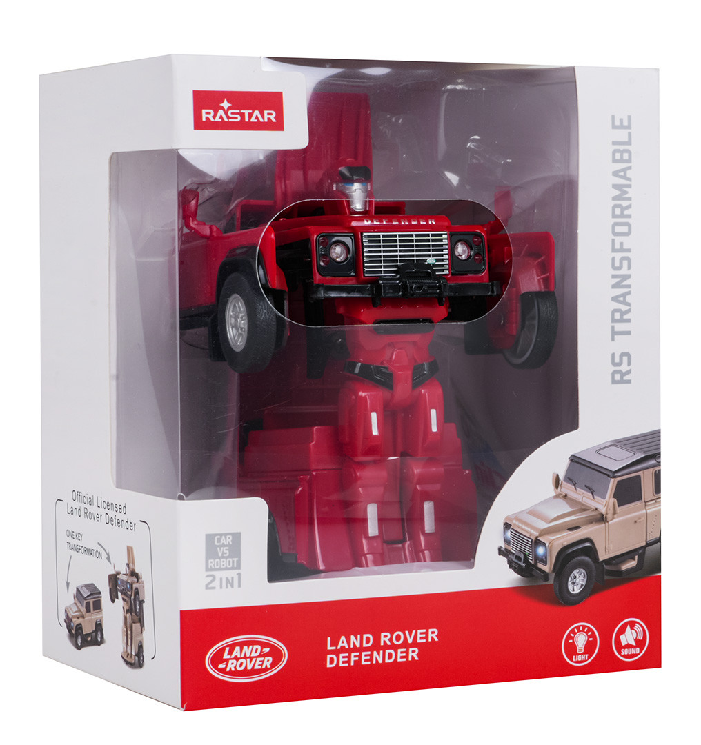 Rastar Land Rover Defender 2 u 1 automobil i robot crveni 1:32_10