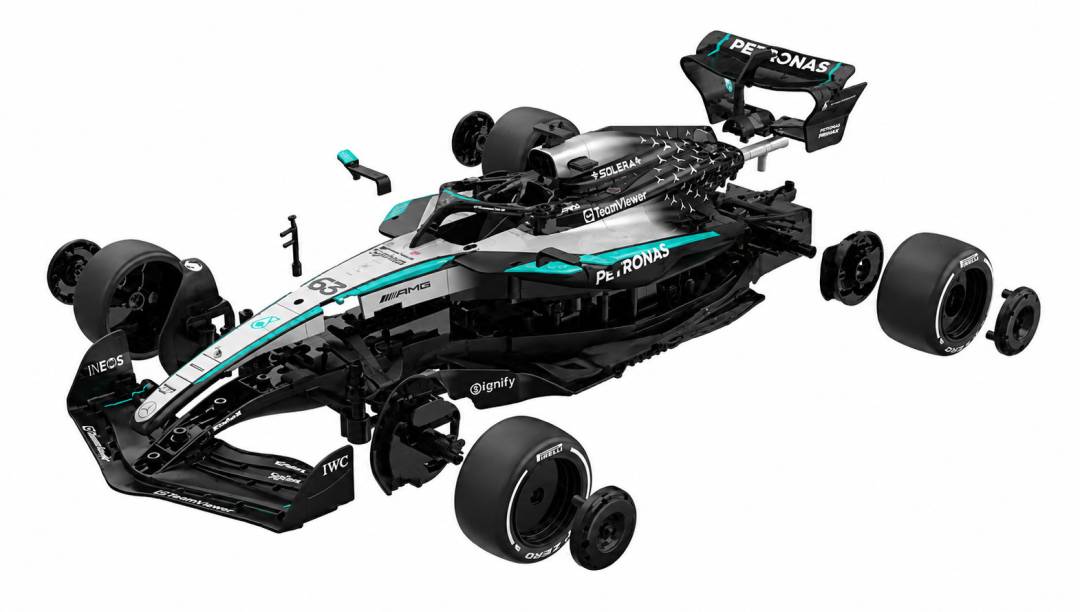 Rastar Mercedes-AMG F1 W16 E Performance R/C 1:16 crni_2