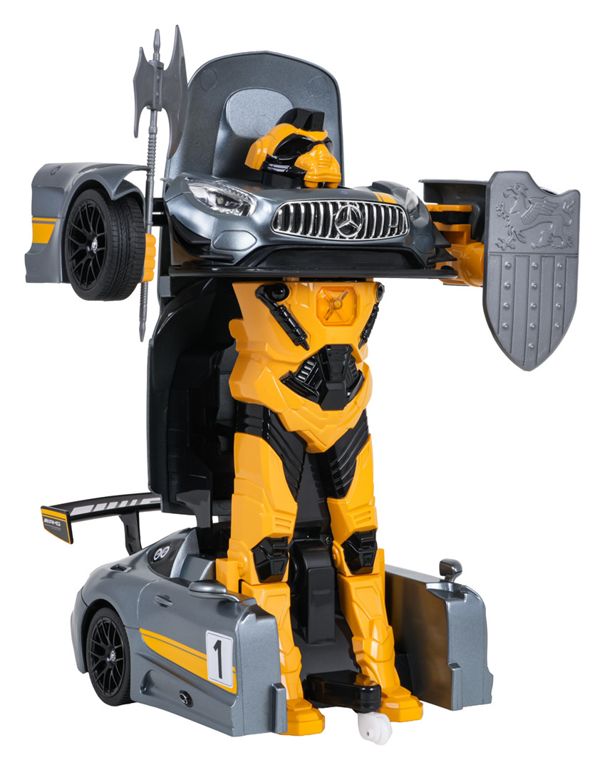 Rastar Mercedes-AMG GT3 auto robot 2 u 1 na daljinsko upravljanje 1:14 sivo_3