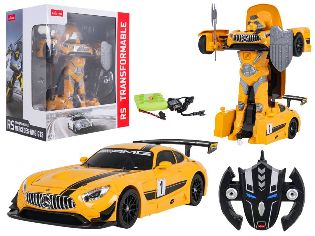 Rastar Mercedes-AMG GT3 automobil i robot na daljinsko upravljanje 1:14 žuti_1