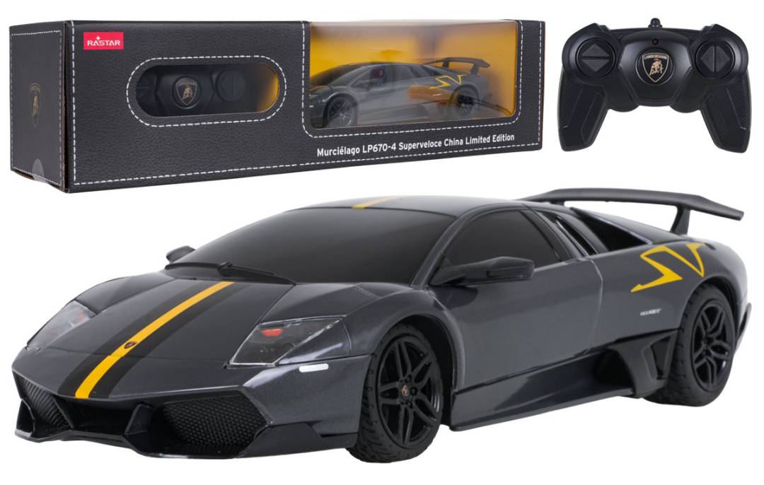 Rastar R/C automobil Murcielago LP670-4 Superveloce 1:24 sivi_1