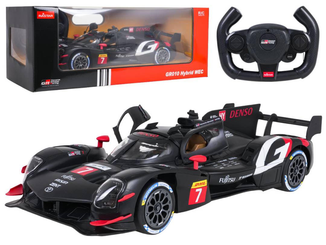 Rastar Toyota GAZOO Racing GR010 Hybrid RC automobil 1:14 crni_1