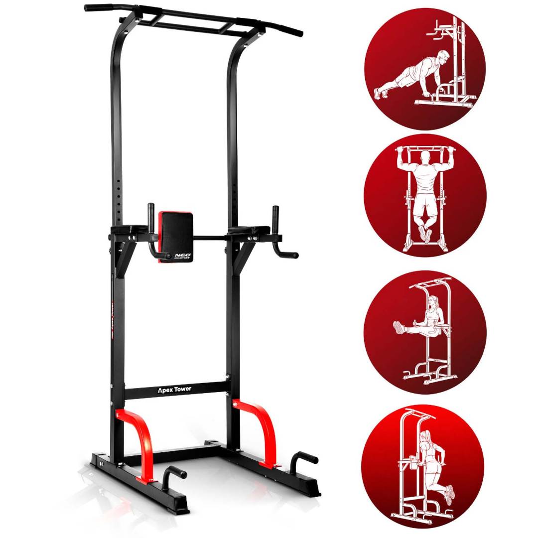 Samostojeći stalak za zgibove i dipse Neo-Sport Apex Tower_6