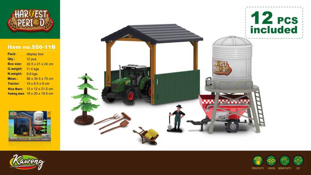 Set farma s traktorom_1