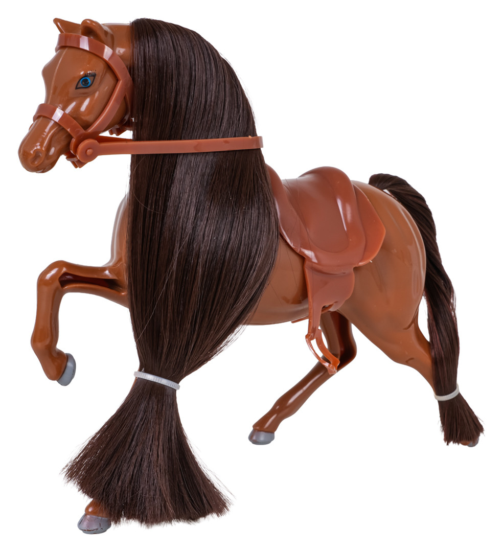 Smeđi poni s figuricom kaubojke_7