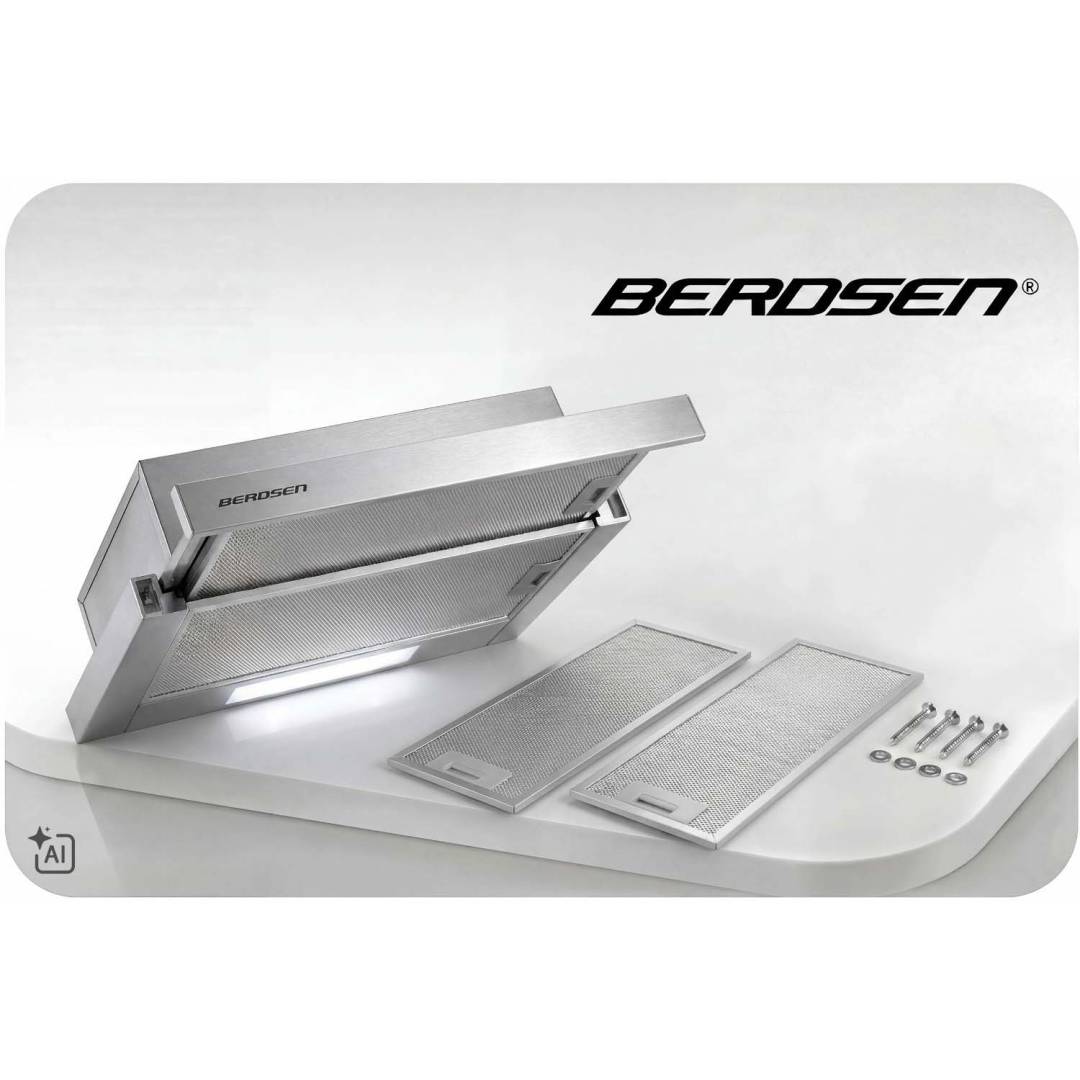 Teleskopska kuhinjska napa Berdsen BT-242 50 cm srebrna_9